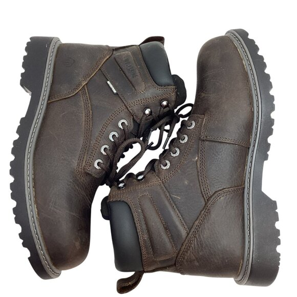 Wolverine Floorhand 6” Mens 8.5 EW Waterproof Lace-Up Leather Work Boots - Picture 5 of 15